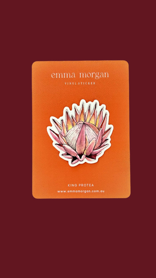 King Protea Vinyl Sticker