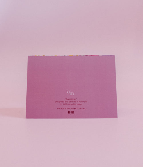 Sweetener Greeting Card