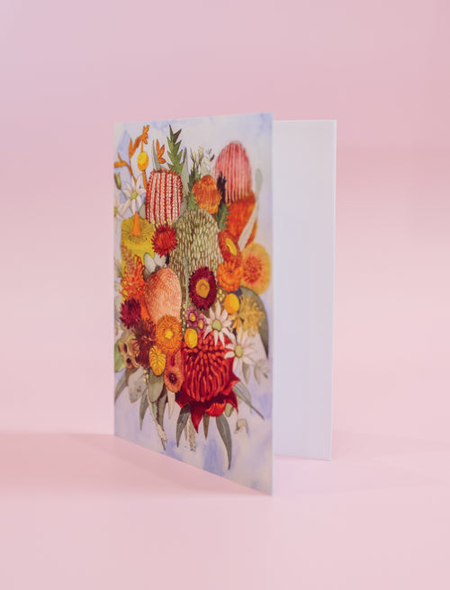 Bush Flowers Greeting Card