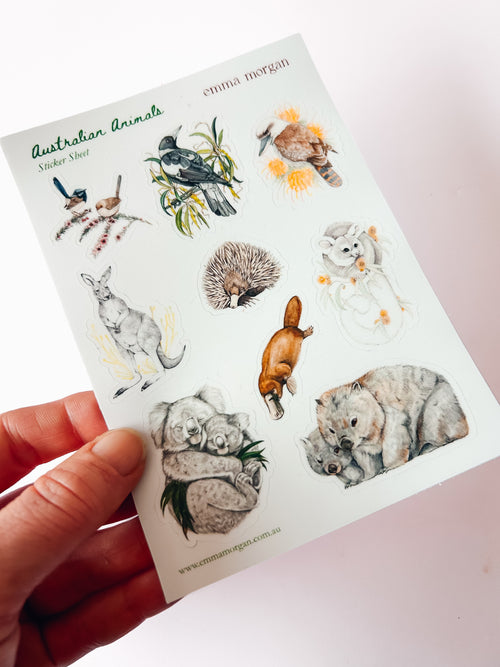 Australian Animals Sticker Sheet