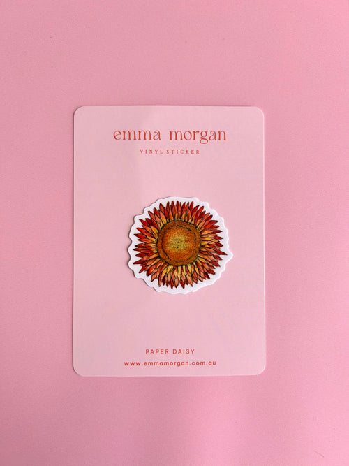 Paper Daisy Vinyl Sticker
