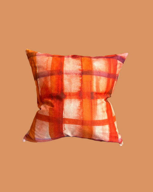Sunset Tartan Cushion