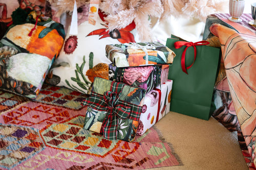 Desert Flower Santa Stocking
