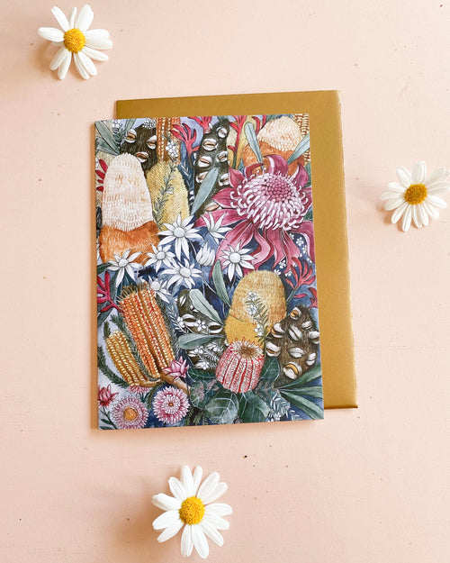 Midnight Garden Greeting Card