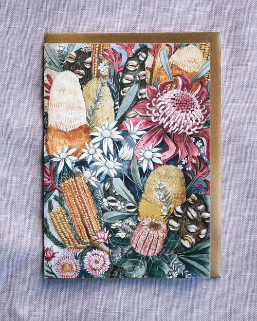 Midnight Garden Greeting Card