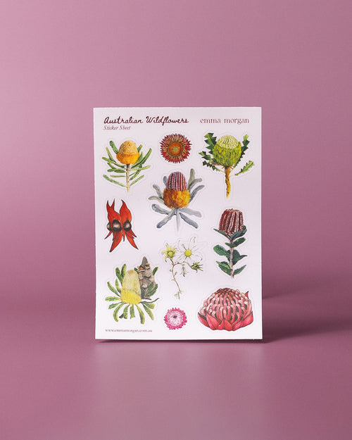 Australian Wildflowers Sticker Sheet