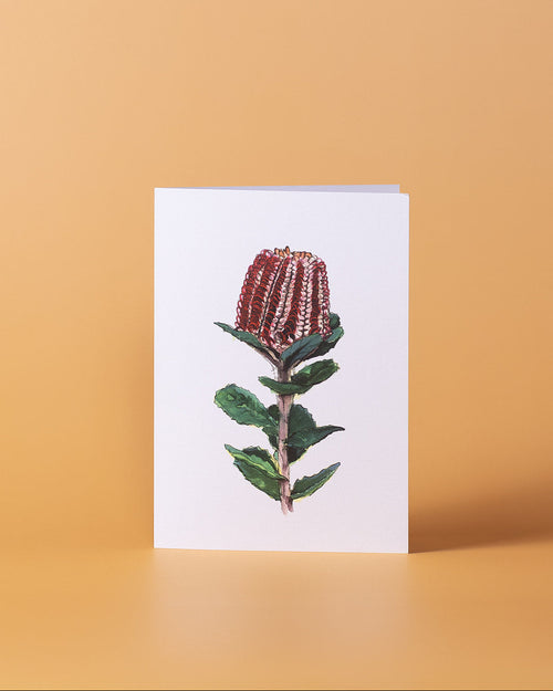 Banksia Coccinea Greeting Card