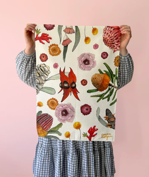 Desert Flower Tea-Towel