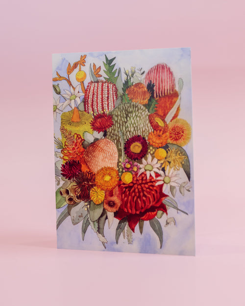 Bush Flowers Greeting Card