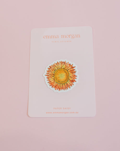 Paper Daisy Vinyl Sticker