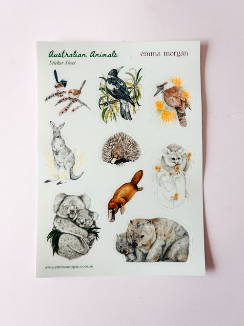Australian Animals Sticker Sheet