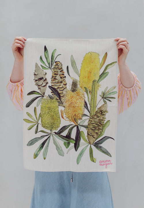 Coast Flower Tea-Towel