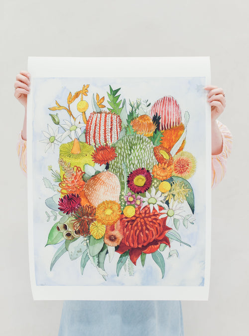 Bush Flowers Giclée Print