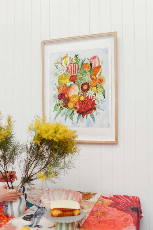 Bush Flowers Giclée Print