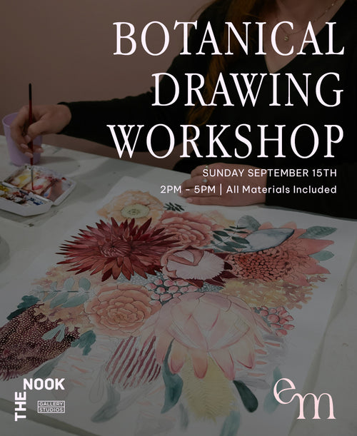 Botanical Drawing Workshop (SUNDAY SEPTEMBER 15TH)